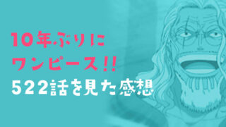 10年ぶりにワンピース！！522話「全員集合　ルフィ新世界への船出」を見た感想〈ワンピース〉